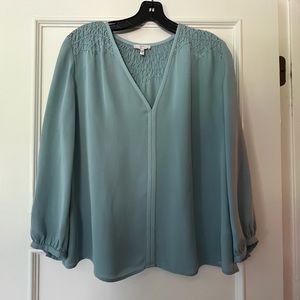 Joie Blue Silk Blouse